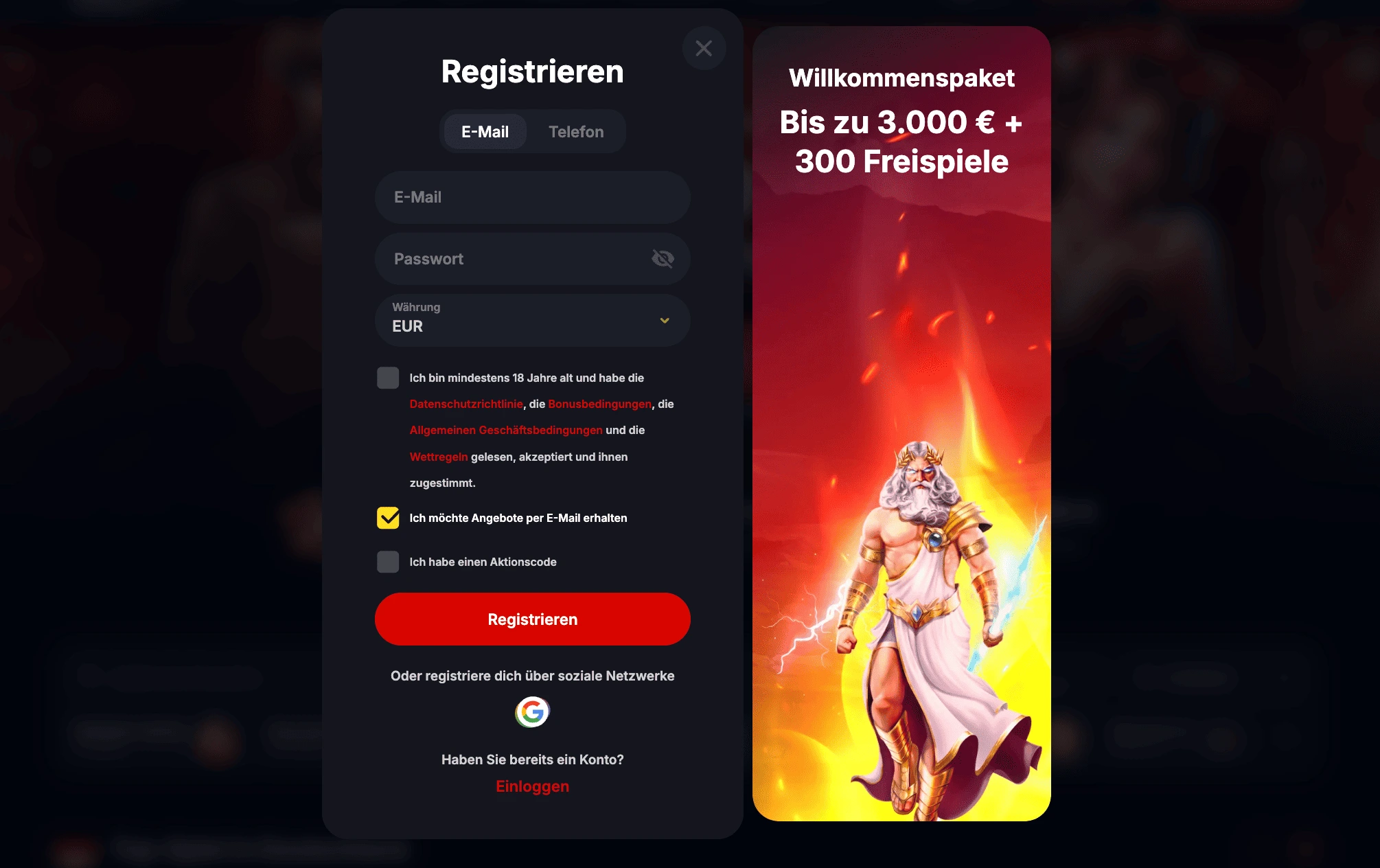 Der erste Schritt ins Spielvergn&uuml;gen &ndash; Die Yep Casino Registrierung